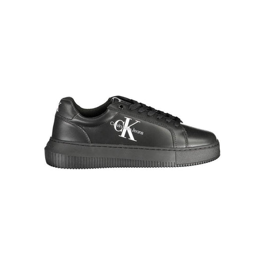 Calvin Klein Black Leather Women Sneaker