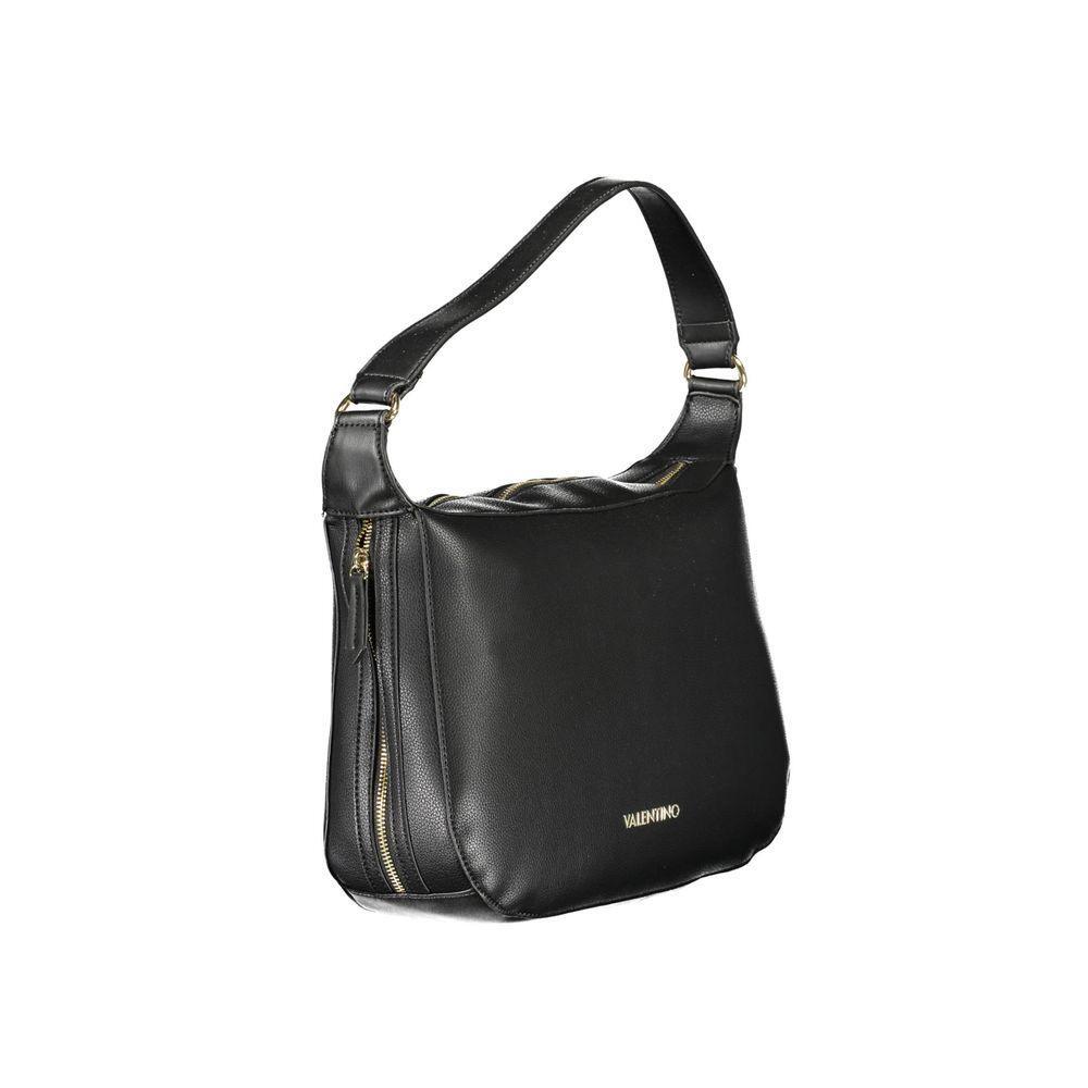 Mario Valentino Black Polyurethane Women Handbag