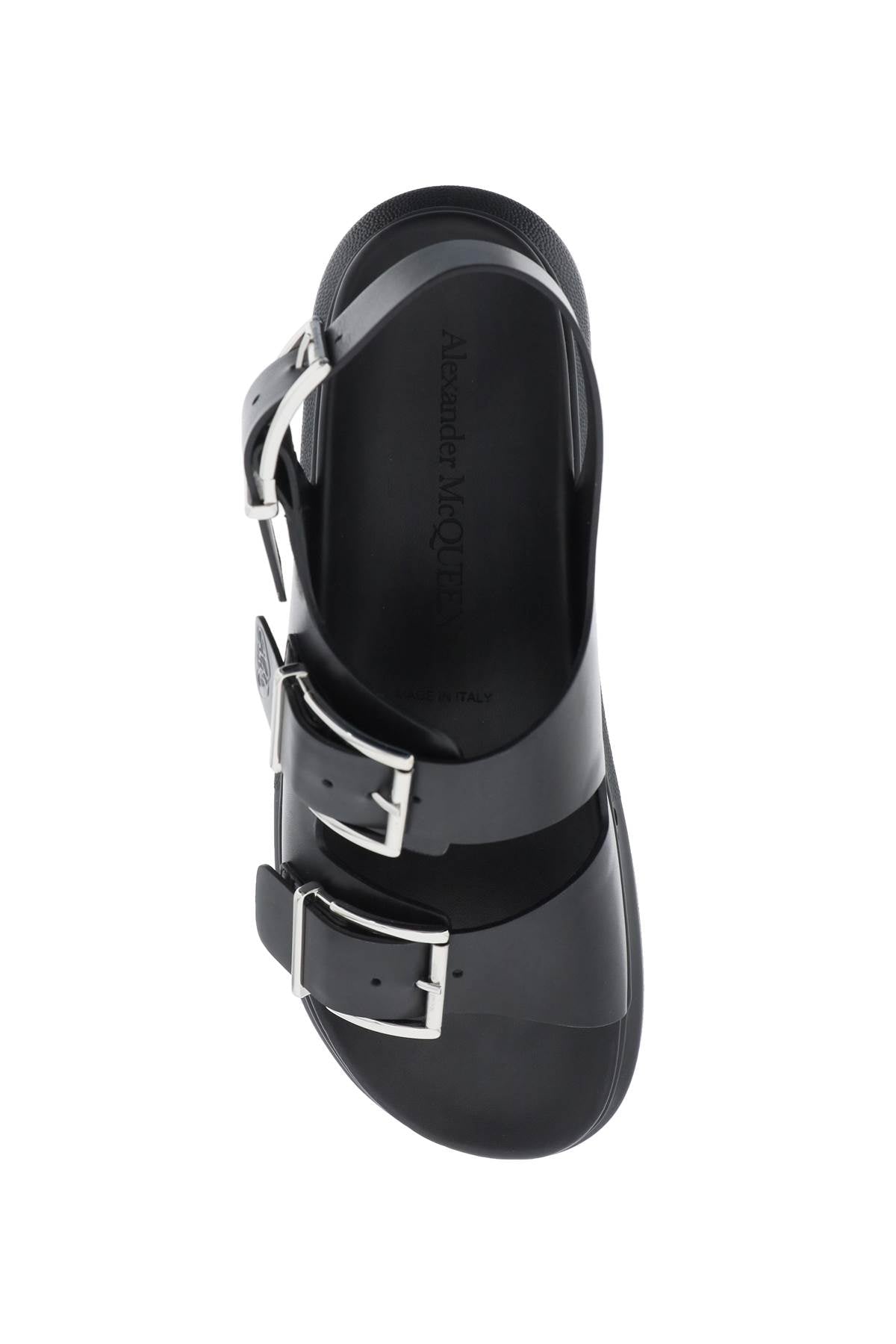 Alexander Mcqueen leather sandals with maxi buckles Sandals Alexander Mcqueen