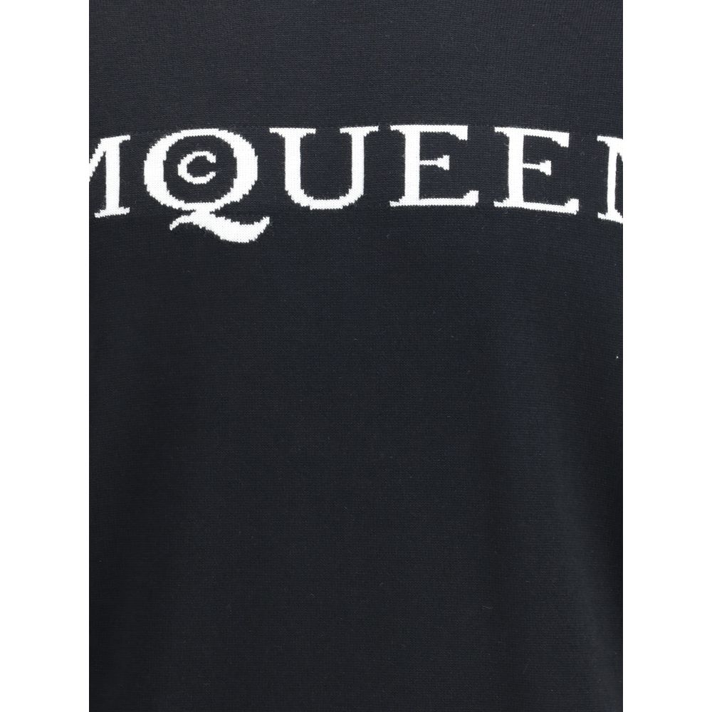Alexander McQueen Black Wool Sweatshirt
