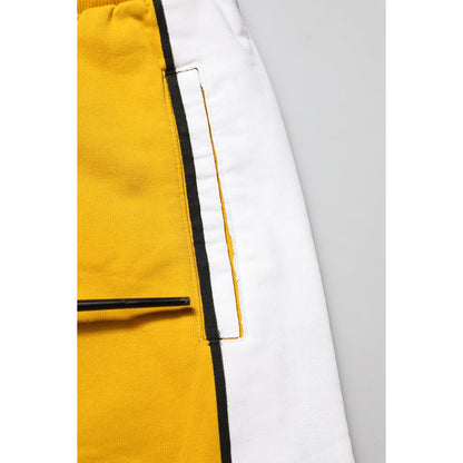 Dolce & Gabbana Yellow Cotton Casual Sweatpants Jogger Pants