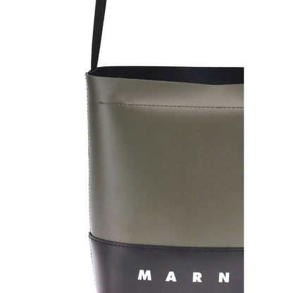 Marni Bicolor Polyester Shoulder Bag