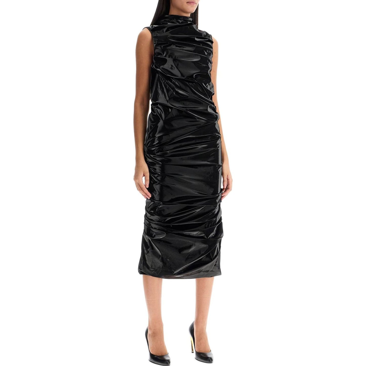 Alexander Mcqueen laminated jersey dress Dresses Alexander Mcqueen