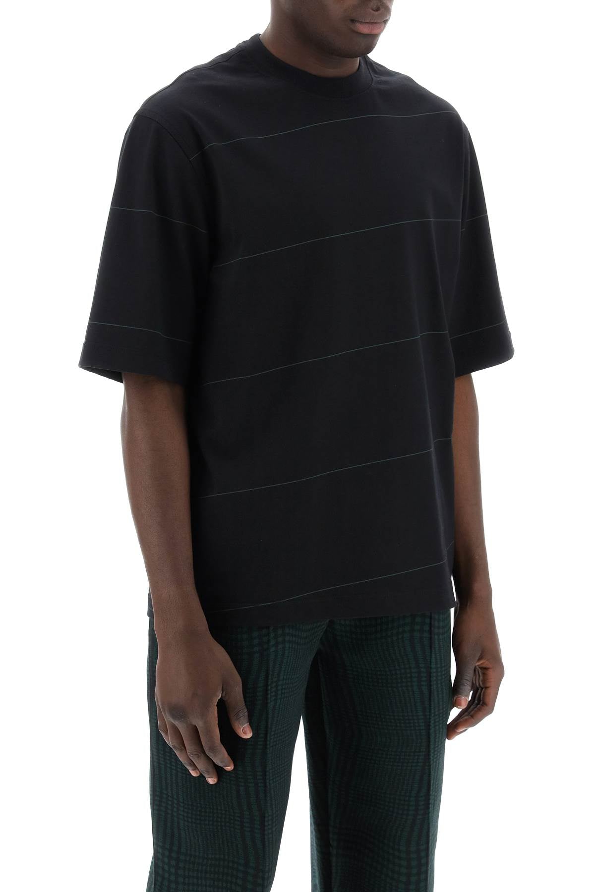 Burberry striped t-shirt with ekd embroidery Topwear Burberry