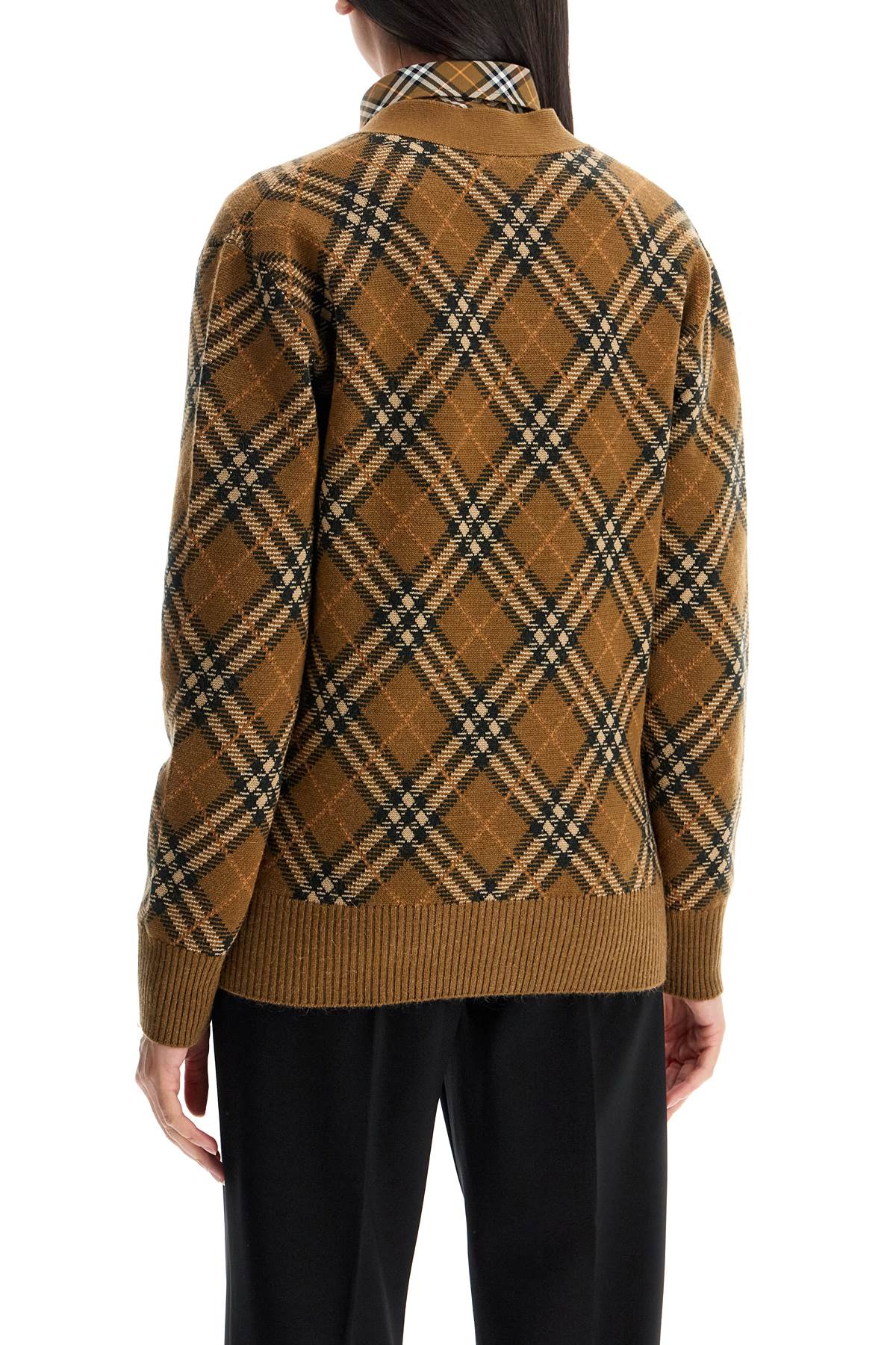 Burberry ered wool and mohair cardigan sweater Knitwear Burberry