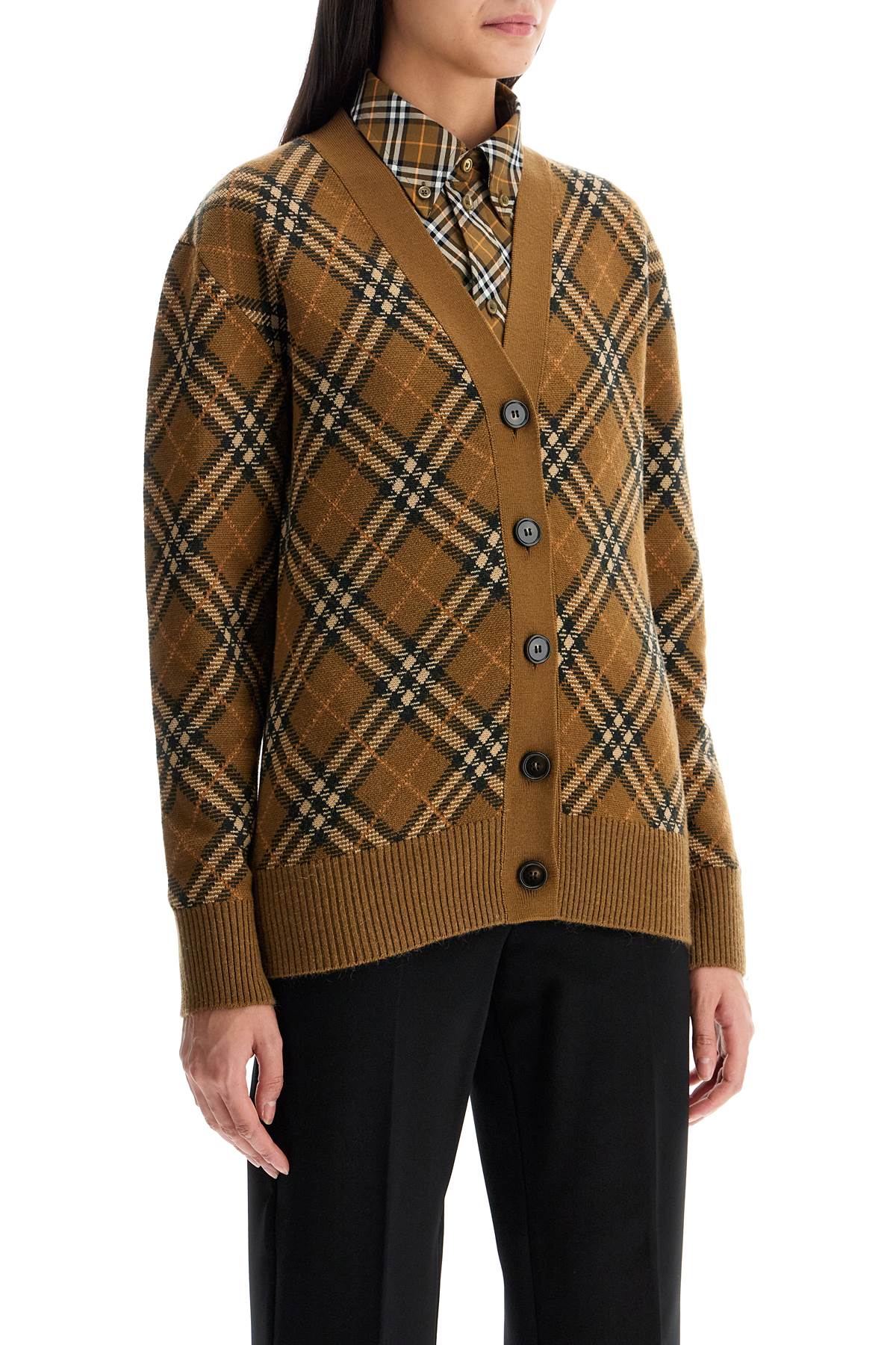 Burberry ered wool and mohair cardigan sweater Knitwear Burberry