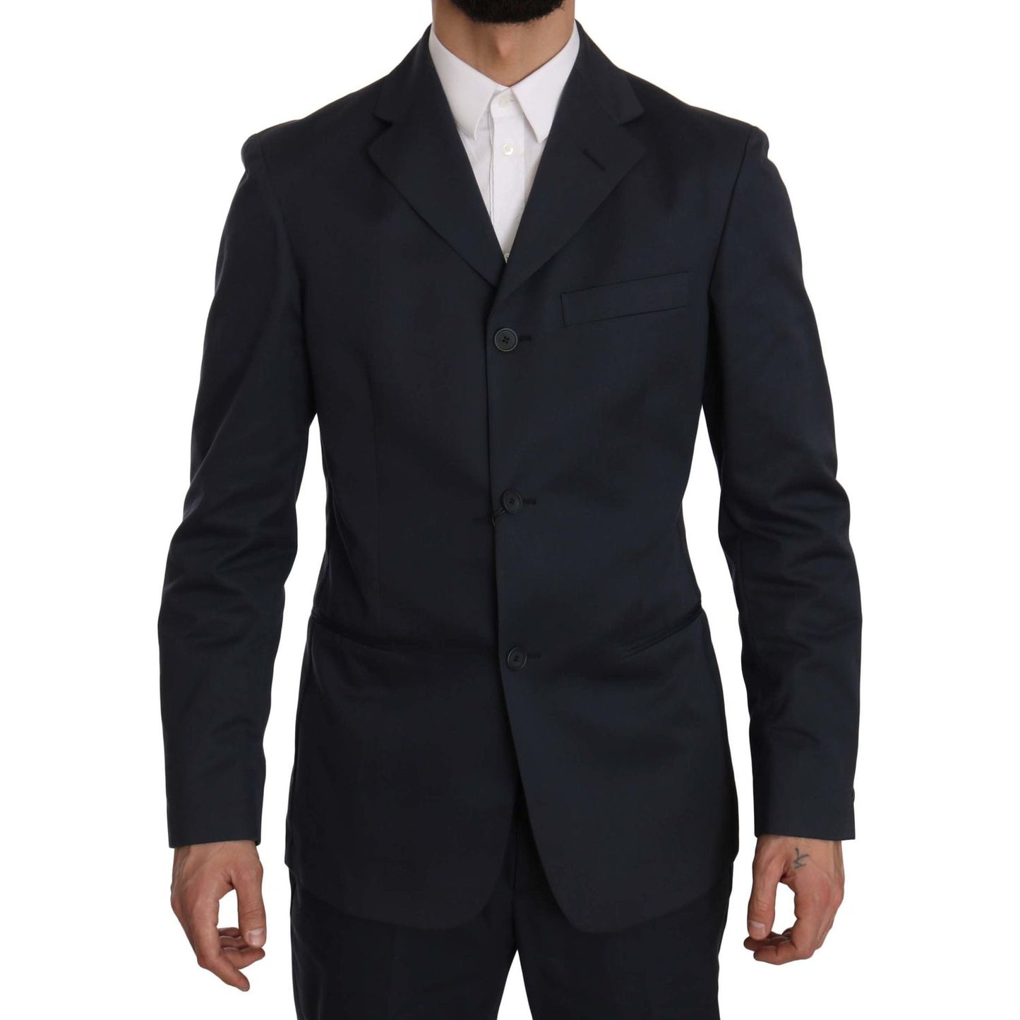 Romeo Gigli Elegant Blue Two-Piece Suit Suit Romeo Gigli