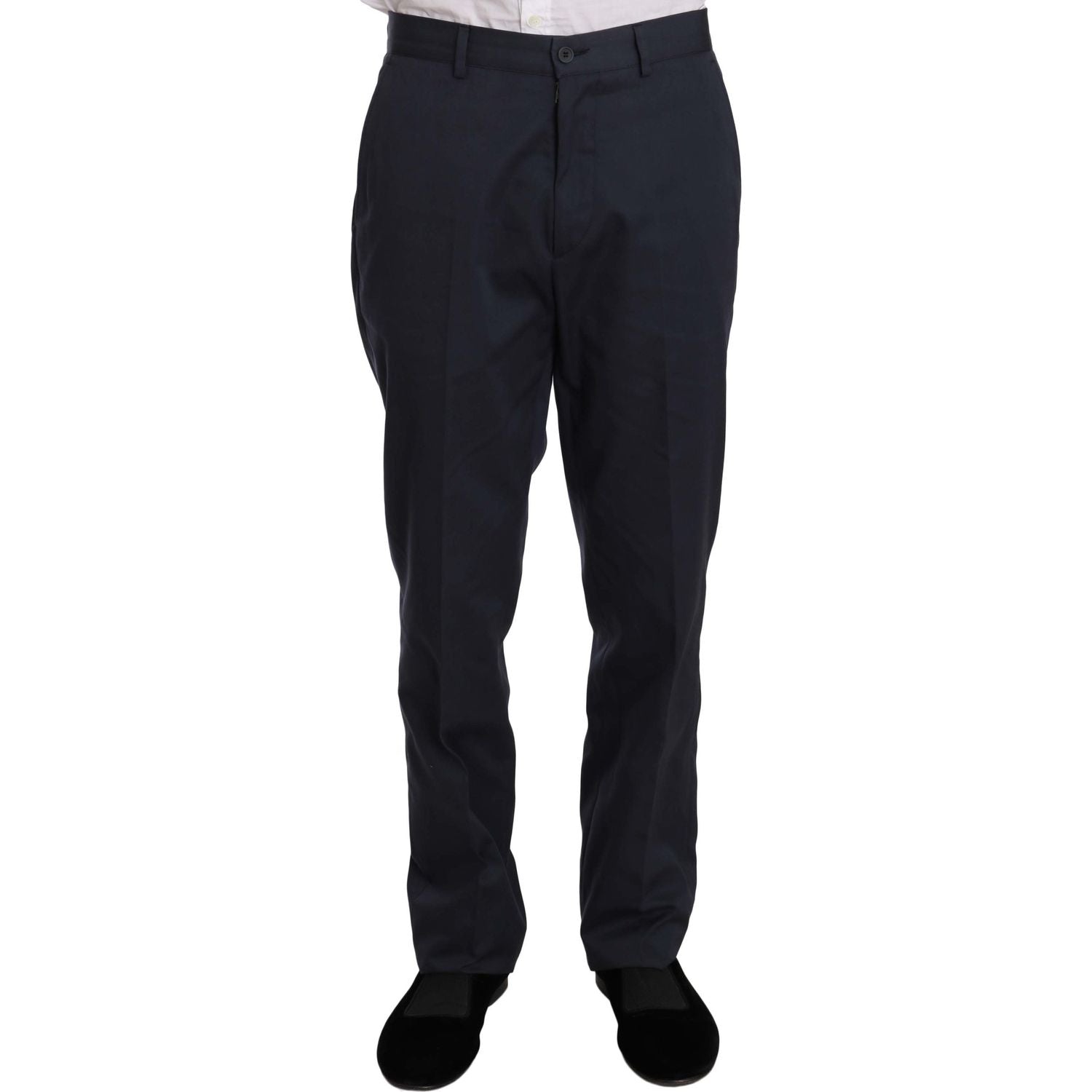 优雅蓝色两件套西装