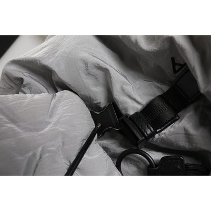 Dolce & Gabbana Gray Milano Print Drawstring Travel Backpack Bag