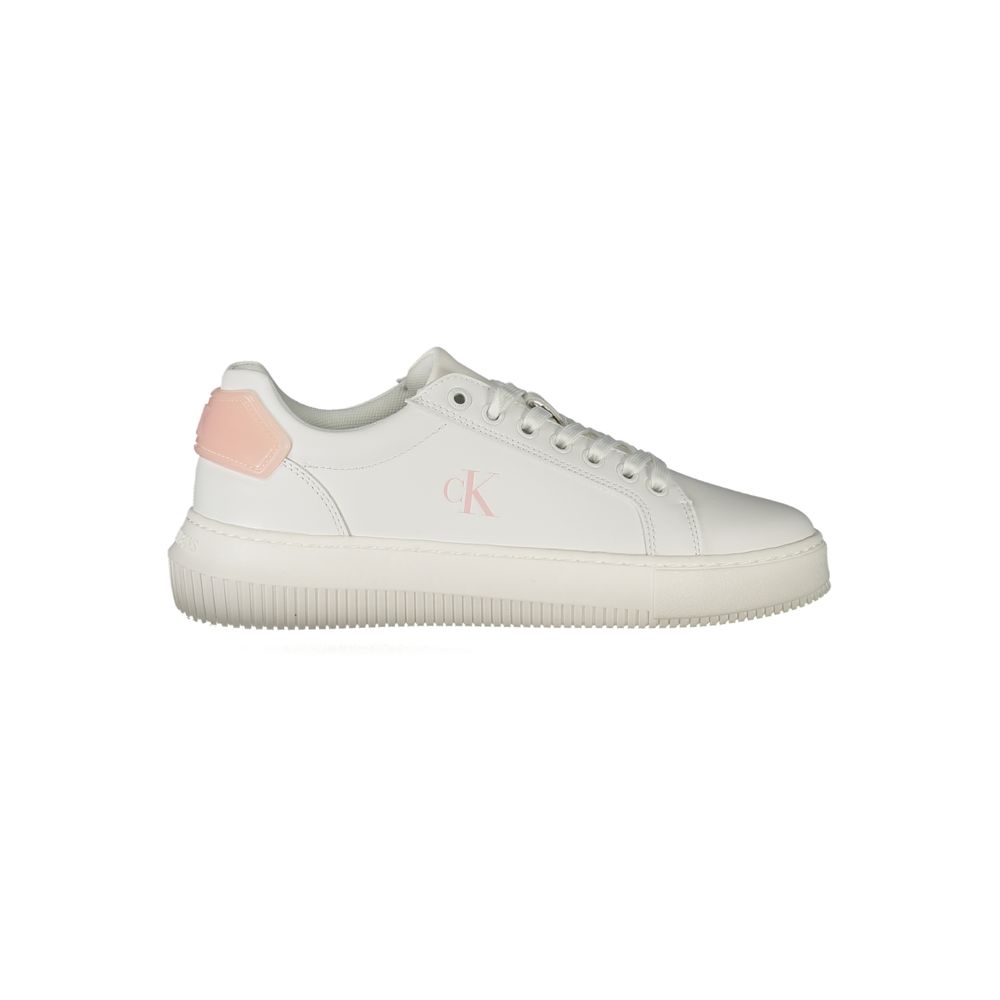 Calvin Klein White Leather Women Sneaker