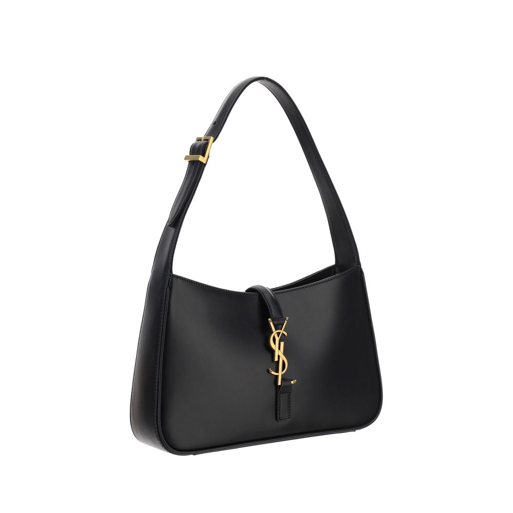 Saint Laurent Black Calf Leather Bos Taurus Handbag