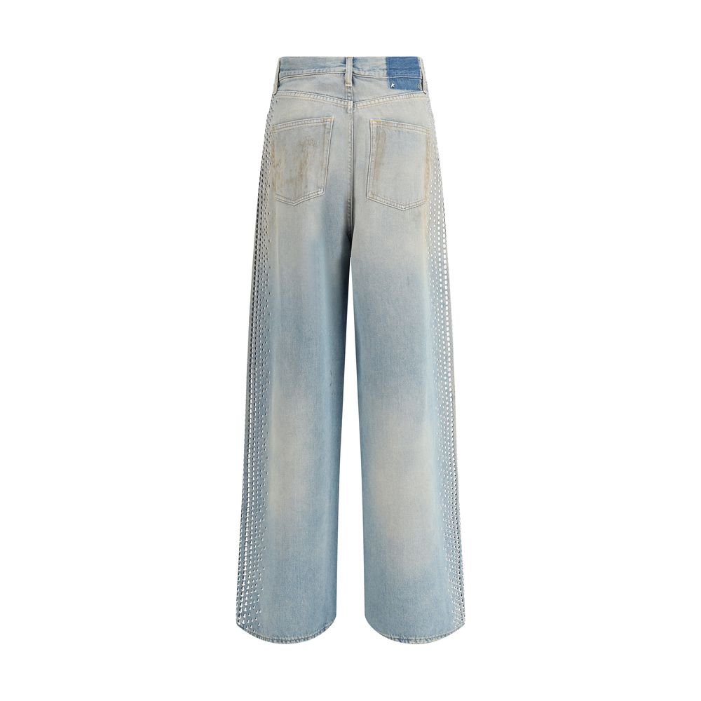 Golden Goose Light Blue Cotton Boyfriend Jeans