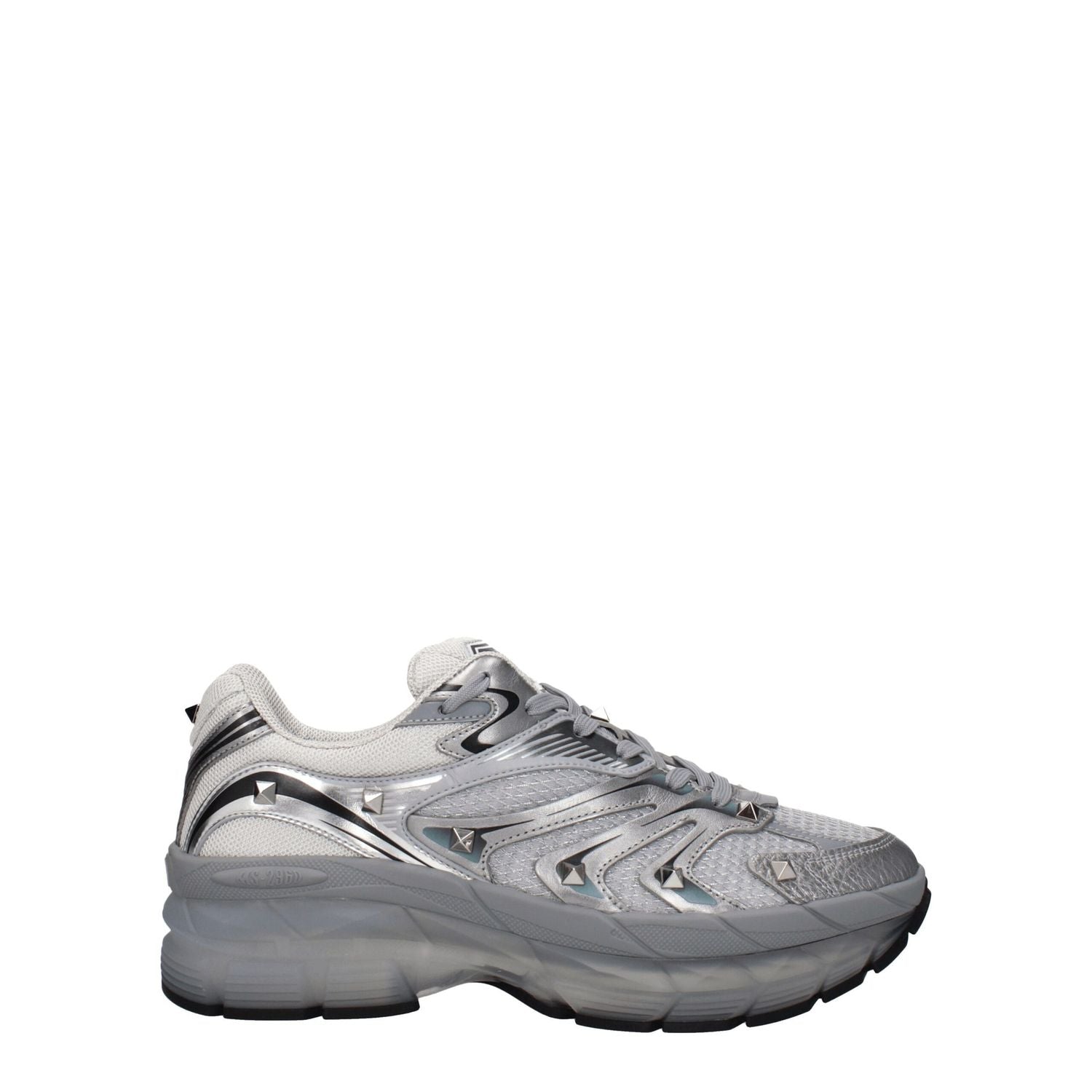 Valentino Garavani Gray Fabric Athletic Sneakers