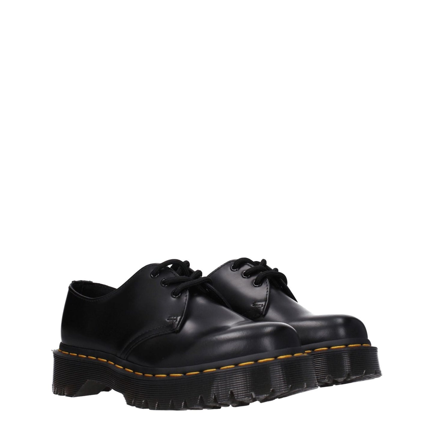 Dr. Martens Black Leather Oxfords And Derbies