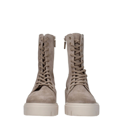 Stuart Weitzman Beige Leather Ankle Boots