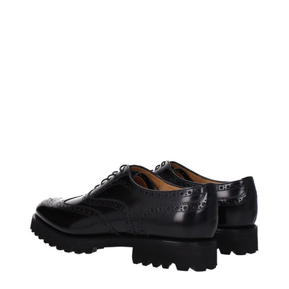 Church's Black Leather Oxfords And Derbies