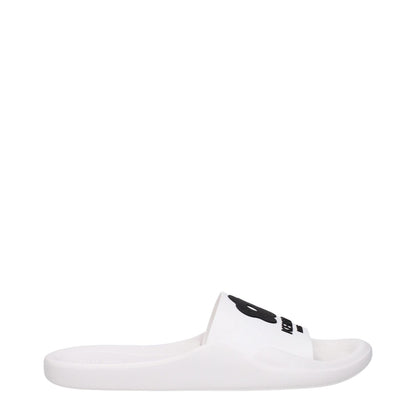 Kenzo White Cotton Slippers