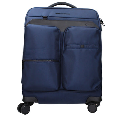 Piquadro Blue Fabric Luggage And Travel