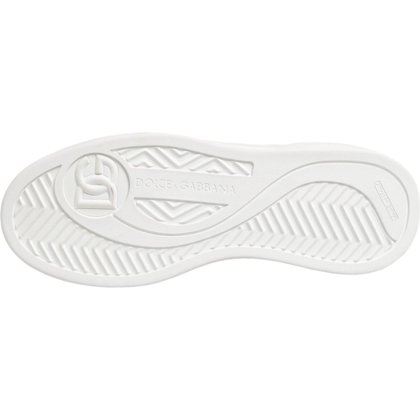 Dolce & Gabbana White Miami Leather Low Top Sneakers Shoes