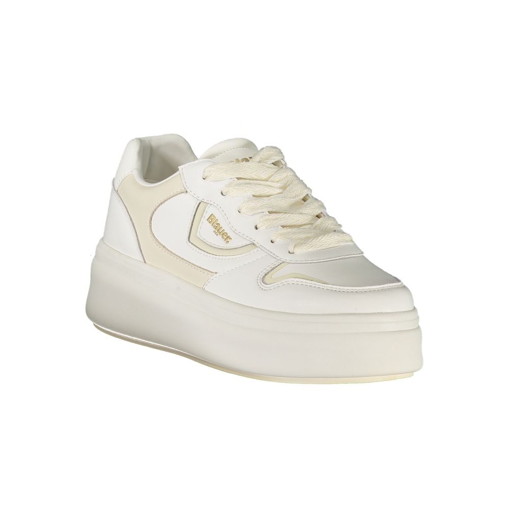 Blauer Bianco Poliuretano Donna Sneaker