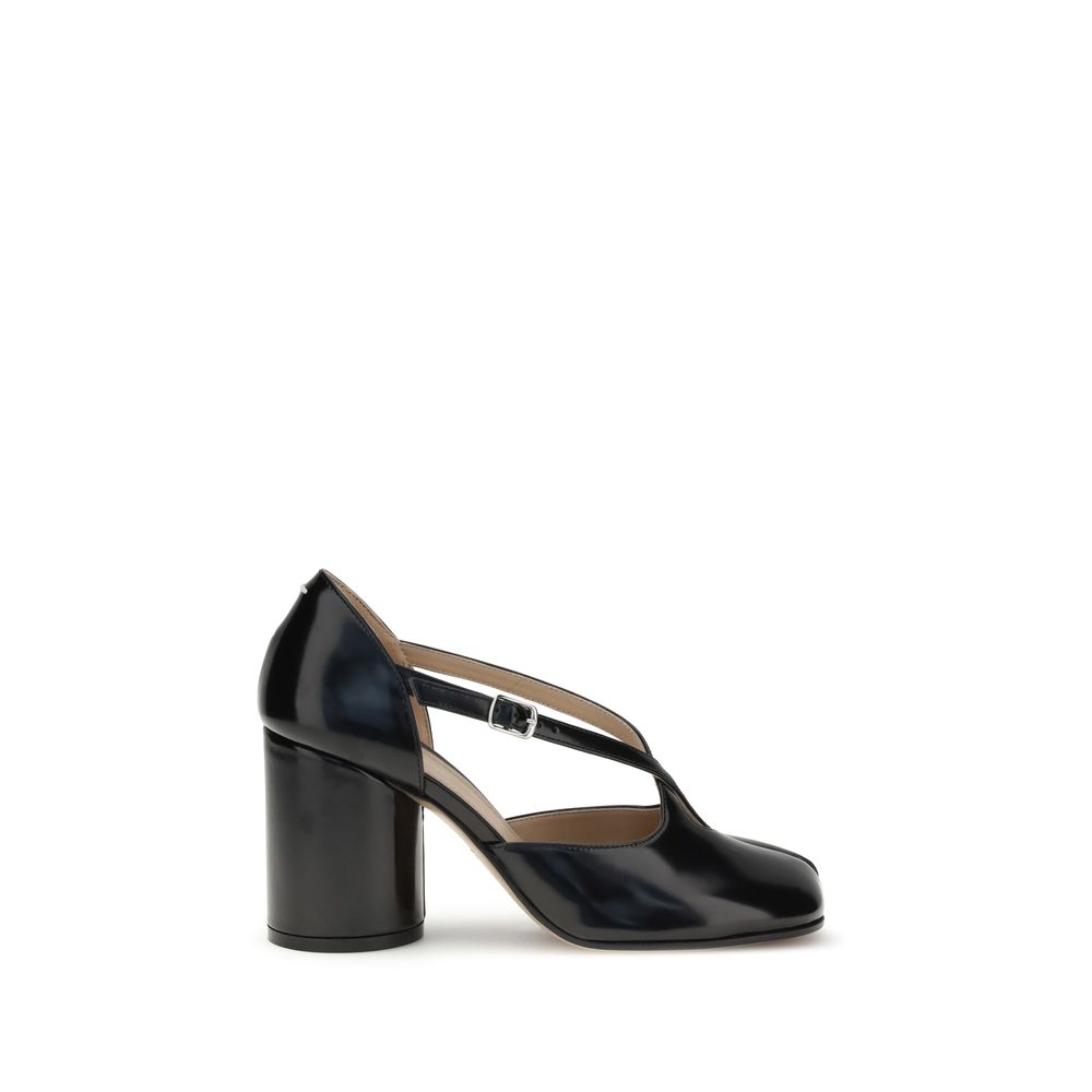 Margiela Black Calf Leather Bos Taurus Pumps