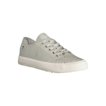 U.S. POLO ASSN. Argento Polyester Women Sneaker