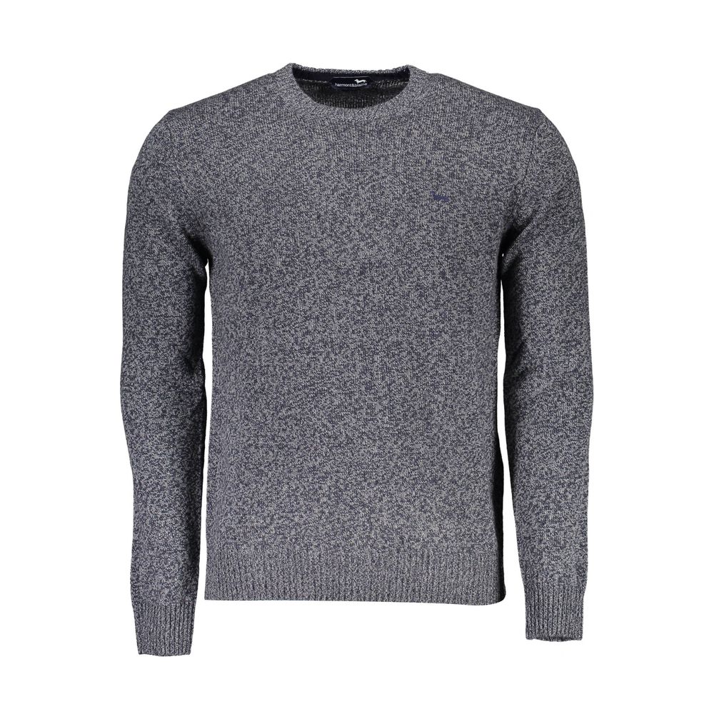Harmont & Blaine Blu Wool Men Sweater