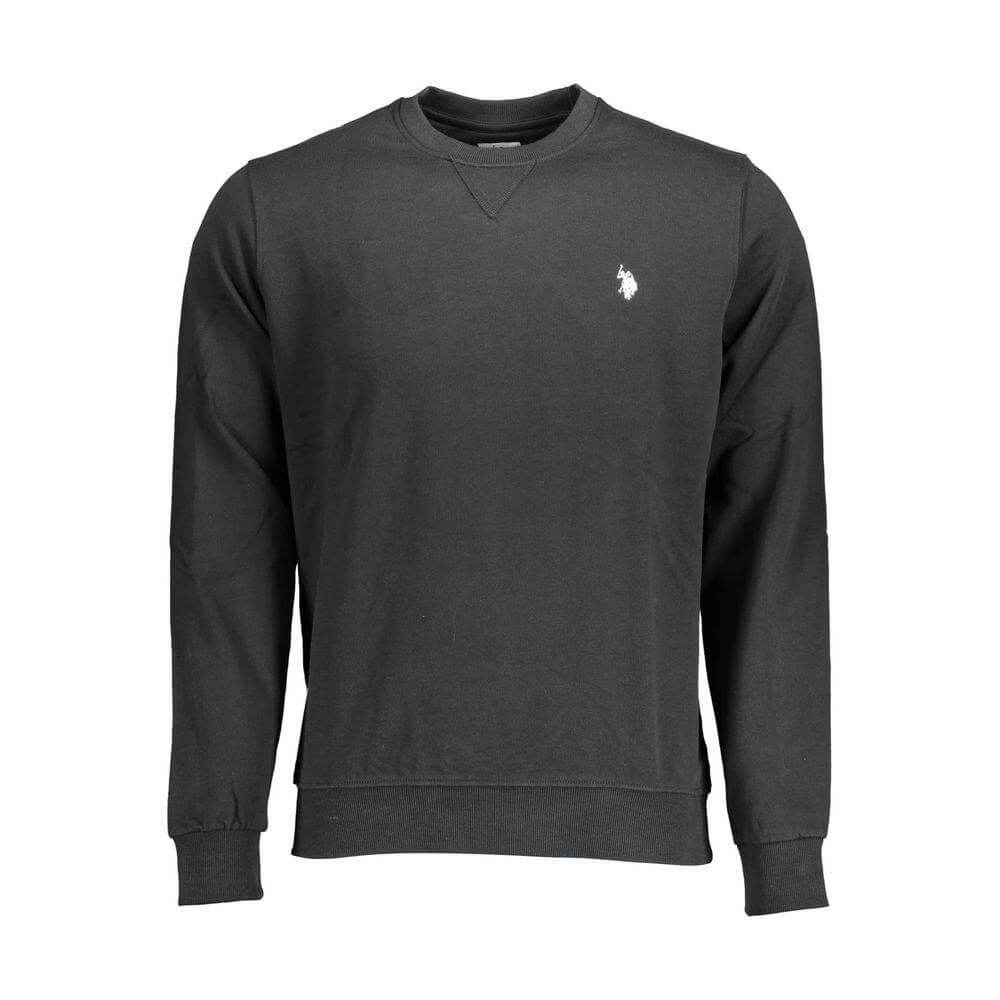 U.S. POLO ASSN. Black Cotton Men Sweatshirt