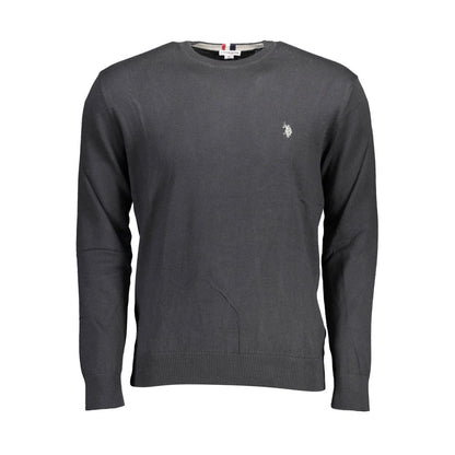 U.S. POLO ASSN. Black Cotton Men's Sweater