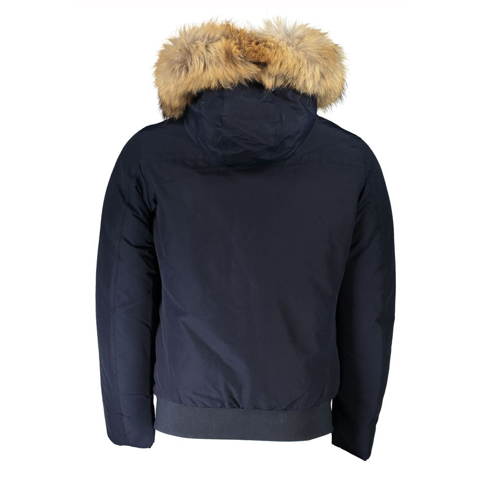 Woolrich Blue Cotton Men's Jacket