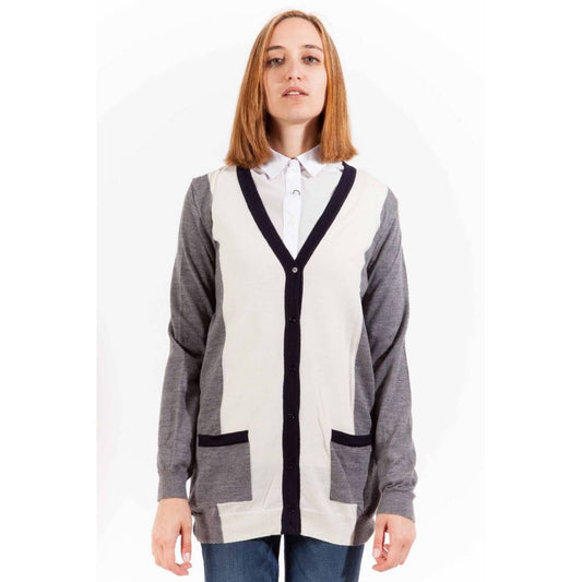 Gant Grigio Wool Women Cardigan
