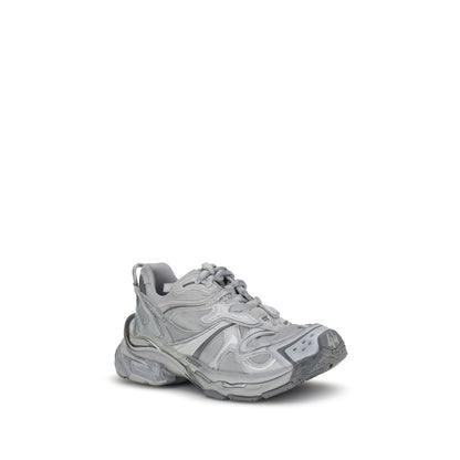 Balenciaga Gray Polyester Platform Sneakers