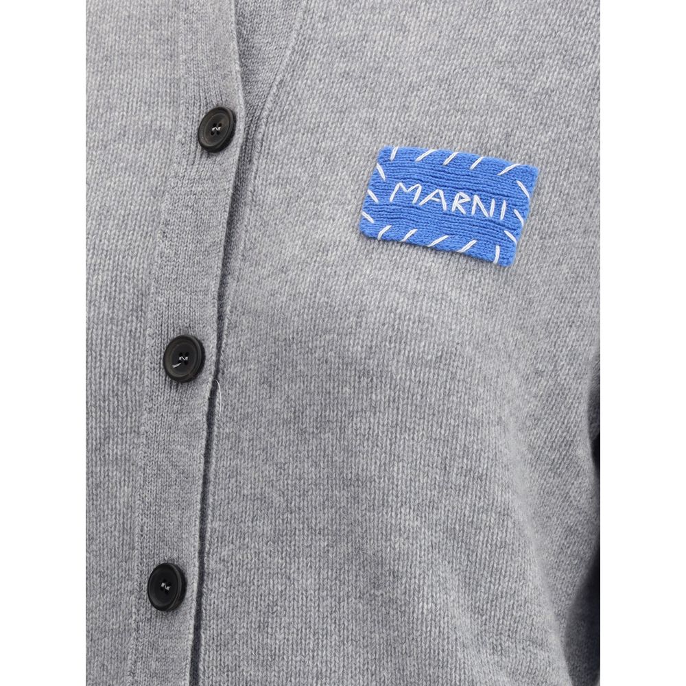 Marni Gray Cashmere Cardigan