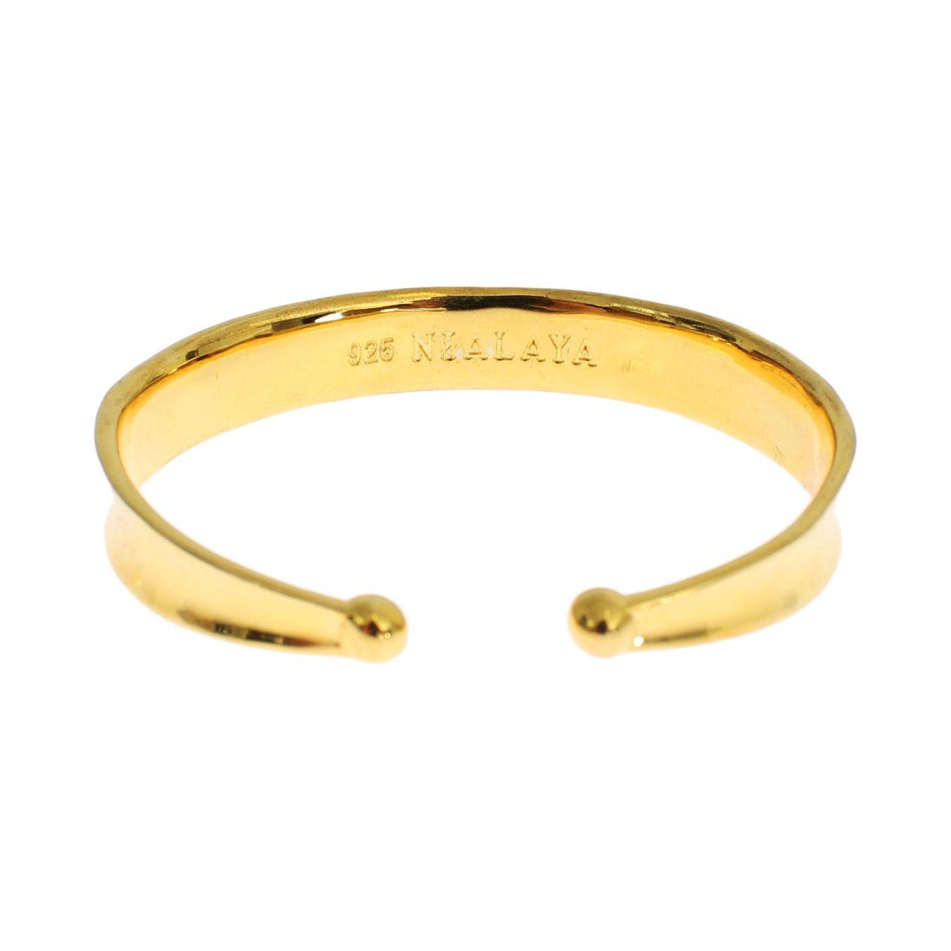 سوار نيالايا الأنيق المطلي بالذهب والفضة