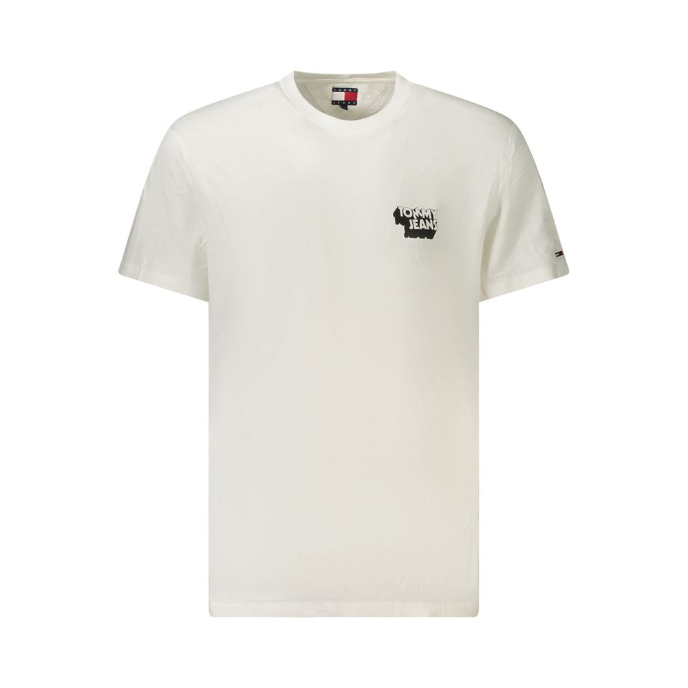 Tommy Hilfiger Bianco Cotton Men T-Shirt