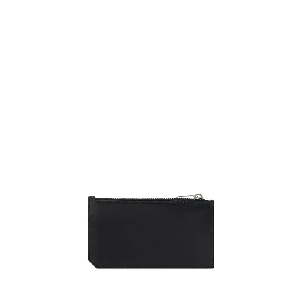 Saint Laurent Black Calf Leather Bos Taurus Wallet