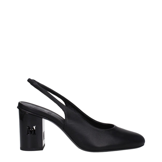 Max Mara Black Leather Pumps