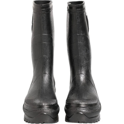 Dolce & Gabbana Metallic Black Pull On Rain Boots Men Shoes