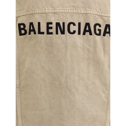 Balenciaga Beige Cotton Denim Jacket