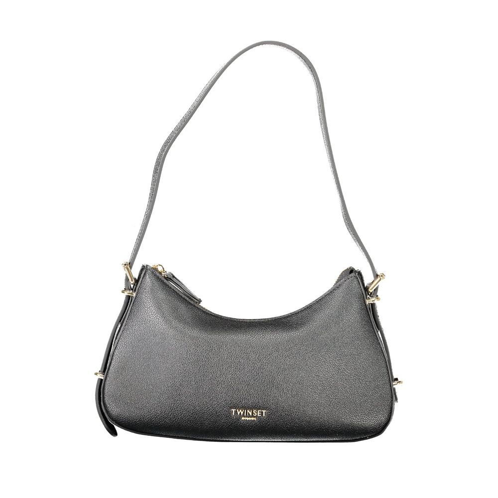 Twinset Black Polyurethane Women Shoulder Bag