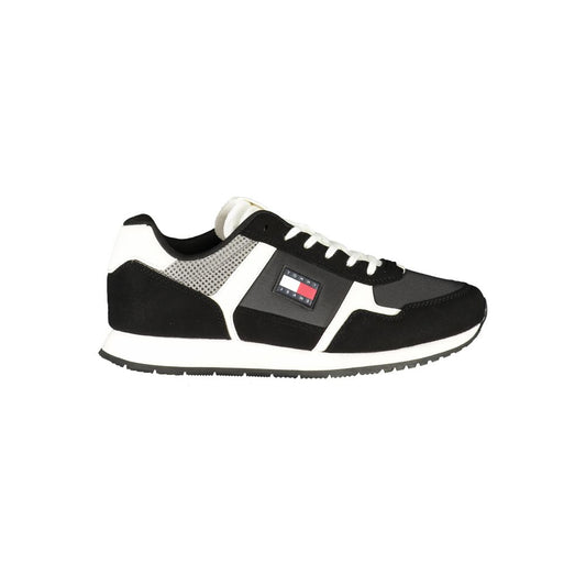 Tommy Hilfiger Black Polyurethane Men Sneaker