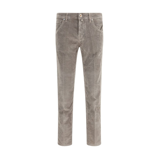 Jacob Cohen Gray Cotton Casual Pants