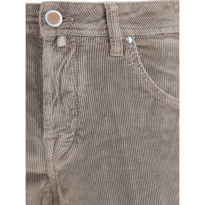 Jacob Cohen Gray Cotton Casual Pants