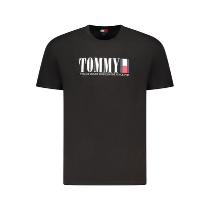 Tommy Hilfiger "Black Cotton Men's T-Shirt"