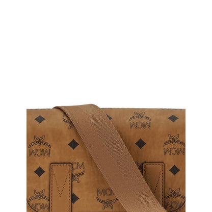 MCM Brown Fabric Shoulder Bag
