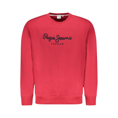 Pepe Jeans Rosso Cotton Men Sweatshirt