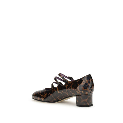Carel Paris Multicolor Calf Leather Bos Taurus Platform Pumps