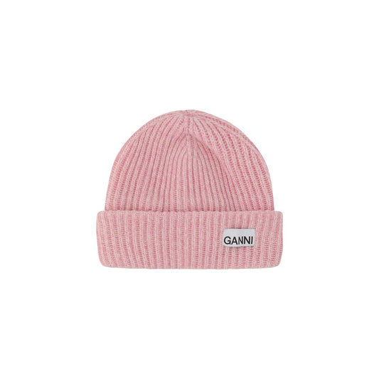 Ganni Multicolor Wool Beanie