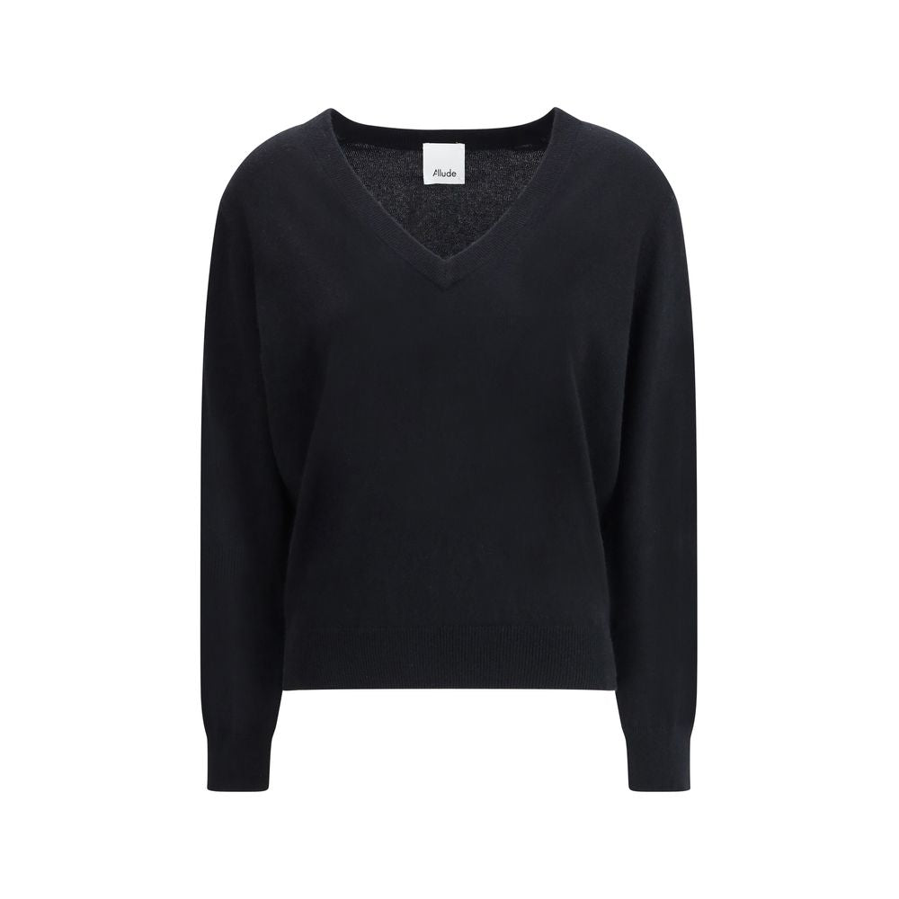 Allude Black Cashmere Cashmere Sweater