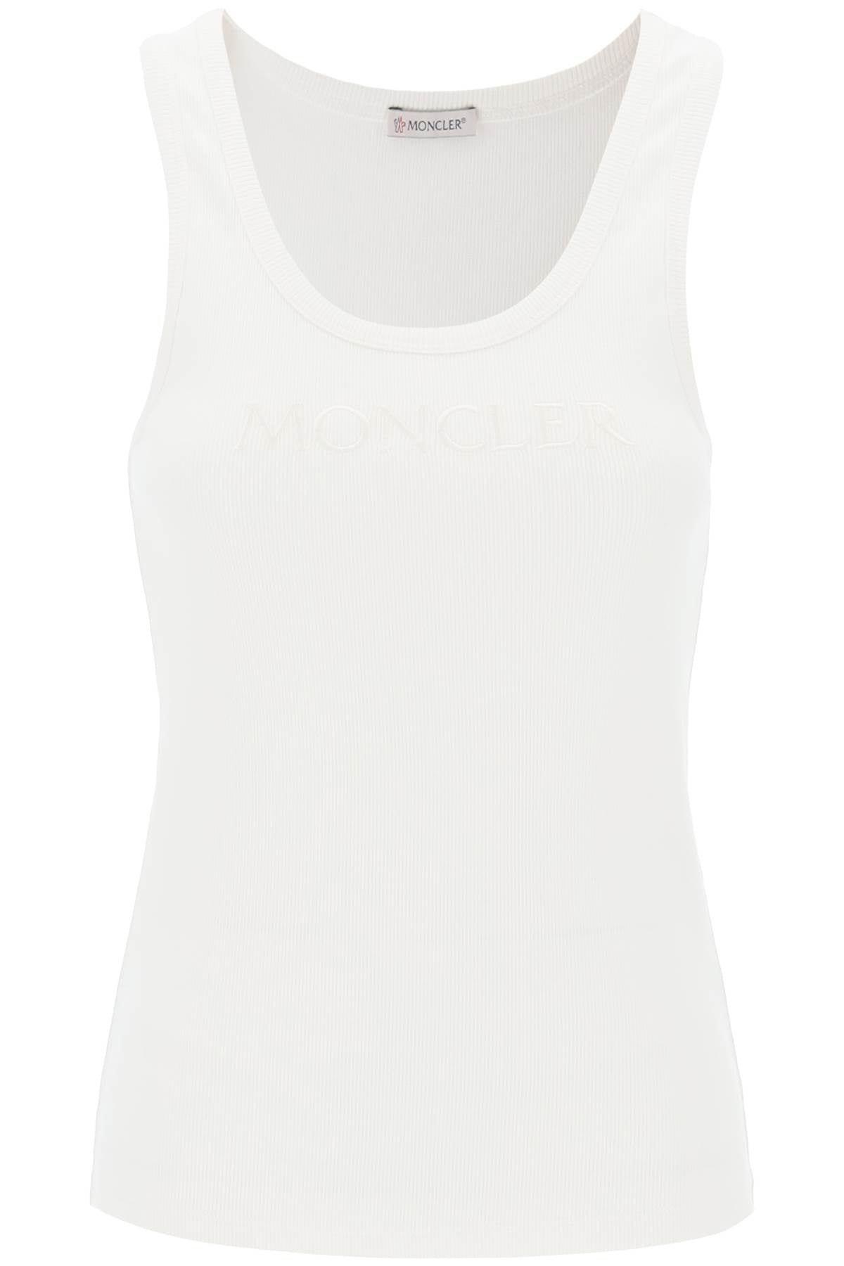 Moncler sleeveless ribbed jersey top Topwear Moncler